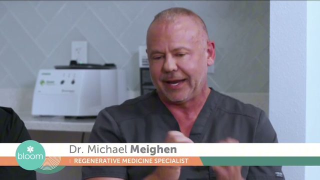 Dr. Michael Meighen speaking to WFLA in the clinic